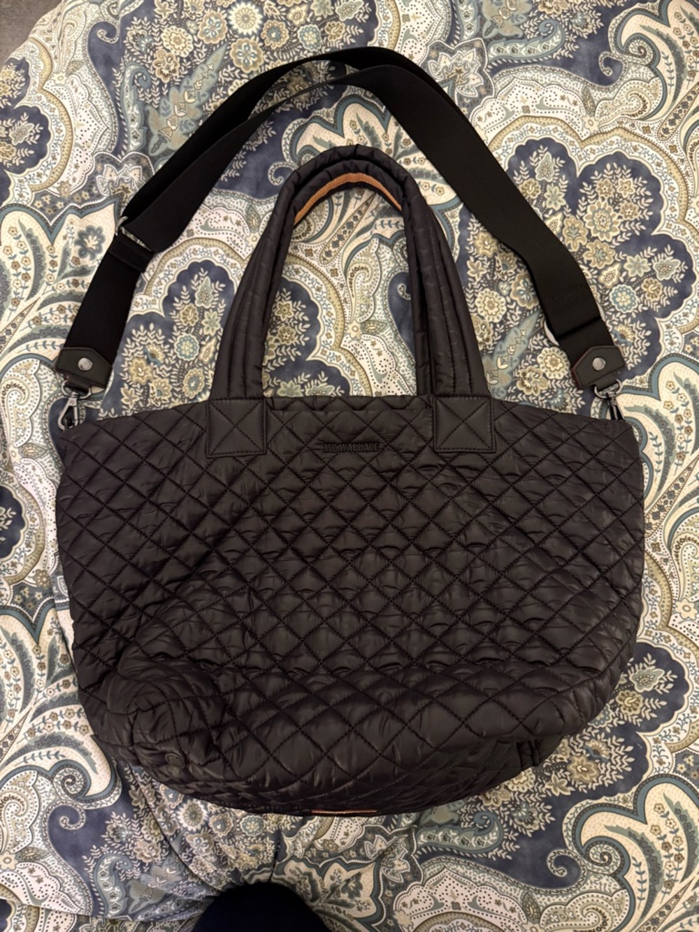 EUC MZ Wallace Black Medium Metro Tote Deluxe